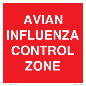 AVIAN INFLUENZA CONTROL ZONE